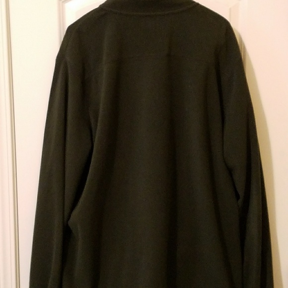 Fall Sale-Dark Green Fleece 1/4 Zip - Picture 3 of 3